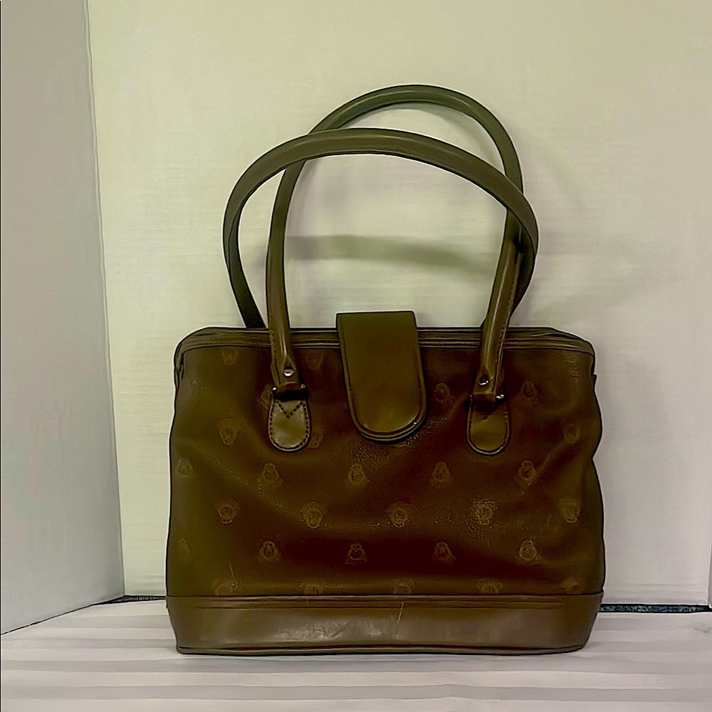 Brown Vintage-Inspired Leather Shoulder Bag